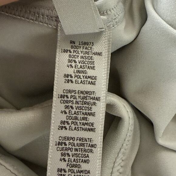 Skims Women's Size 2X Gray Faux‎ Leather Scoop Neck Bralette Bra Kim K - Picture 9 of 11